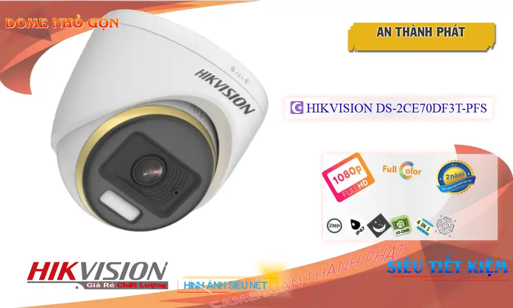 DS-2CE70DF3T-PFS Camera  Hikvision Giá rẻ
