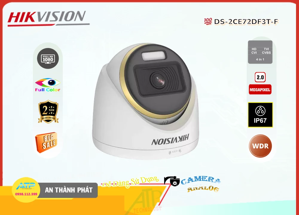 DS 2CE72DF3T F,Camera Full Color Hikvision DS-2CE72DF3T-F,DS-2CE72DF3T-F Giá Hấp Dẫn,DS-2CE72DF3T-F HD  Mới nhất,DS-2CE72DF3T-F Siêu rẻ,Phân phối rẻ  Camera An Ninh  DS-2CE72DF3T-F,DS-2CE72DF3T-F bán rẻ,DS-2CE72DF3T-F 2.0 megapixel FULL HD 1080P chiết khấu cao,Giá Bán DS-2CE72DF3T-F,cửa hàng bán DS-2CE72DF3T-F,thông số DS-2CE72DF3T-F,tuổi thọ DS-2CE72DF3T-F,DS-2CE72DF3T-F Chất lượng nhất,DS-2CE72DF3T-F Chiết khấu cao