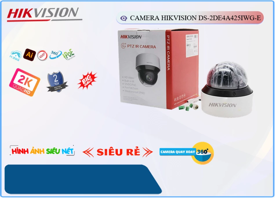 DS-2DE4A425IWG-E Camera Sắc Nét Hikvision DS-2DE4A425IWG-E Camera Sắc Nét Hikvision
