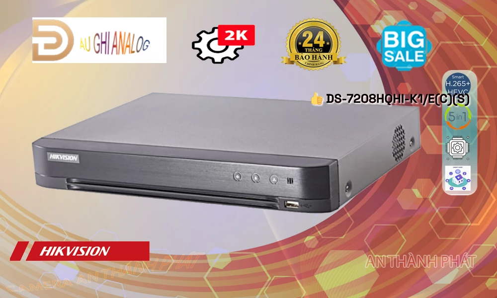 Đầu Ghi  Hikvision Giá rẻ DS-7208HQHI-K1/E(C)(S) ❇