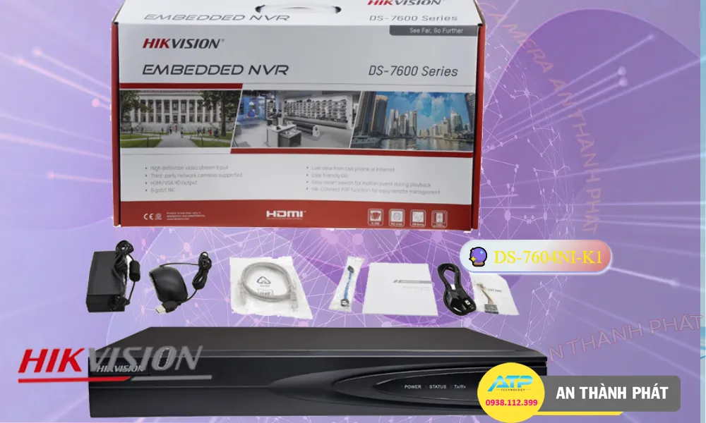 Đầu Ghi  Hikvision Chất Lượng DS-7604NI-K1