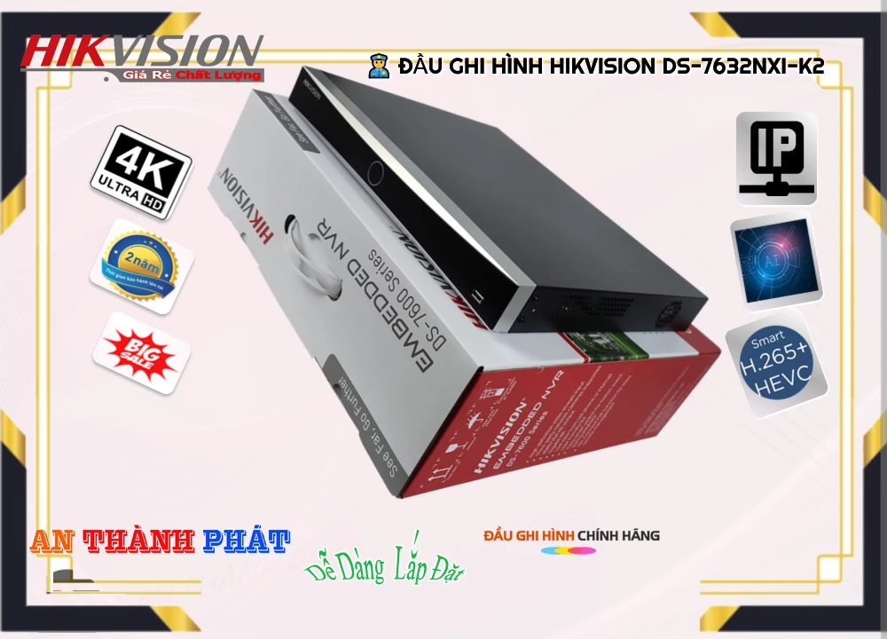 DS-7632NXI-K2 Đầu Ghi Hình Giá rẻ DS-7632NXI-K2 Đầu Ghi Hình Giá rẻ