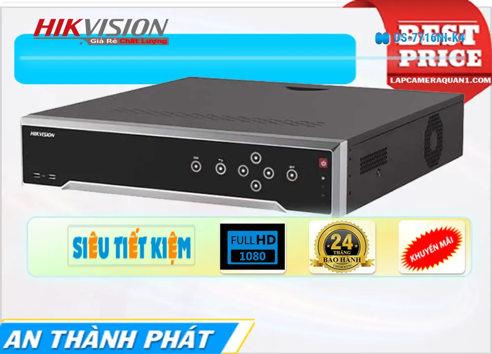 DS-7716NI-K4Đầu ghi Camera Hikvision Giá rẻ DS-7716NI-K4Đầu ghi Camera Hikvision Giá rẻ