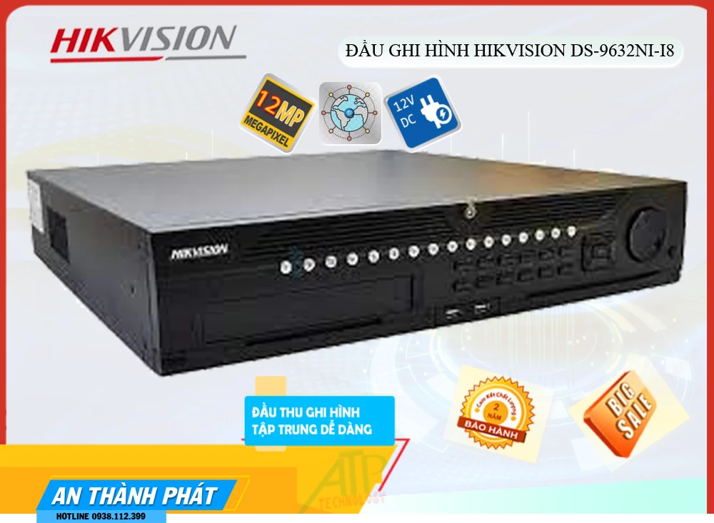 Đầu Ghi Hikvision Hình Ảnh Đẹp DS-9632NI-I8 Đầu Ghi Hikvision Hình Ảnh Đẹp DS-9632NI-I8