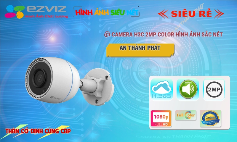 Camera H3C 2MP Color Wifi