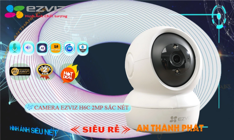H6C 2MP Camera Thiết kế Đẹp Wifi Ezviz