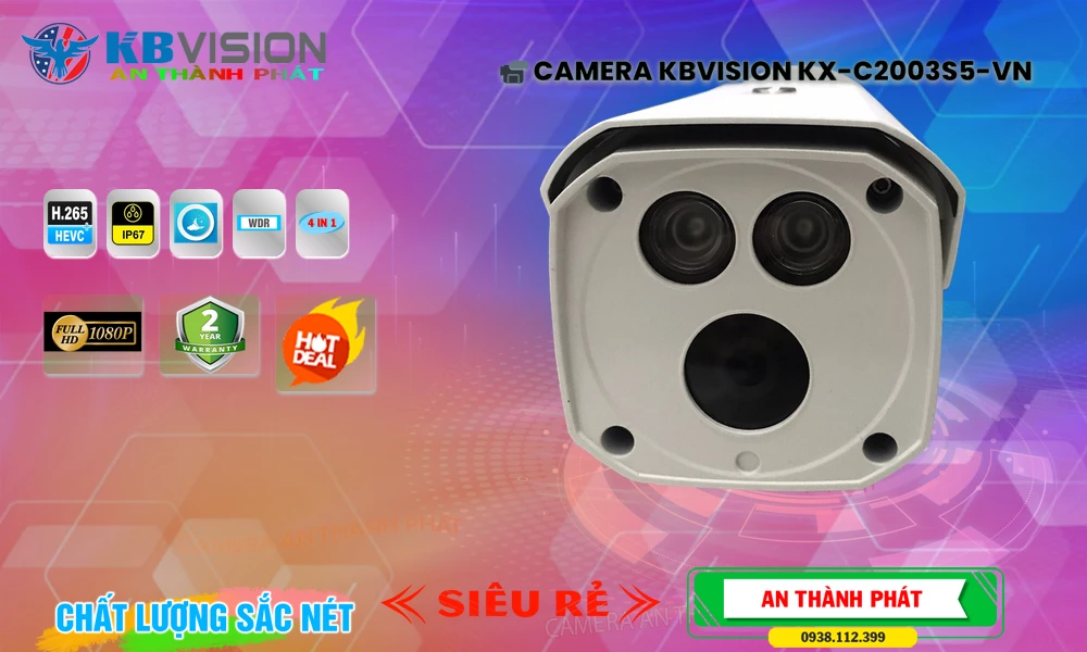 Camera KX-C2003S5-VN KBvision Tiết Kiệm Camera KX-C2003S5-VN KBvision Tiết Kiệm