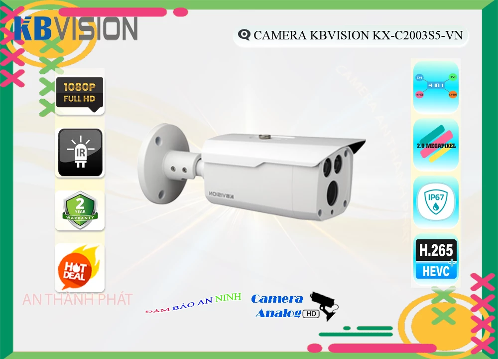 Camera KX-C2003S5-VN KBvision Tiết Kiệm Camera KX-C2003S5-VN KBvision Tiết Kiệm