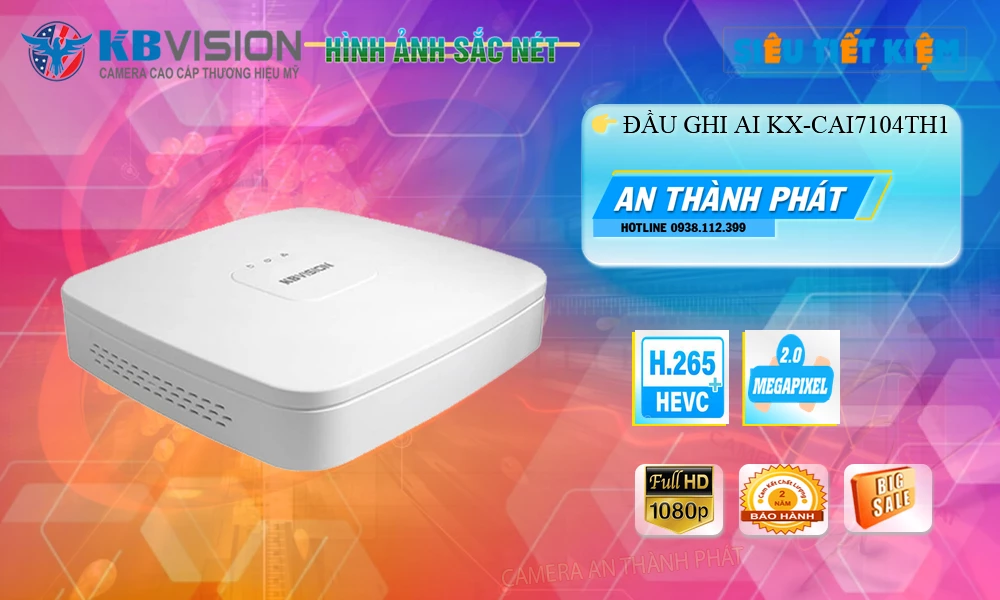 Camera  KBvision Thiết kế Đẹp KX-CAi7104TH1