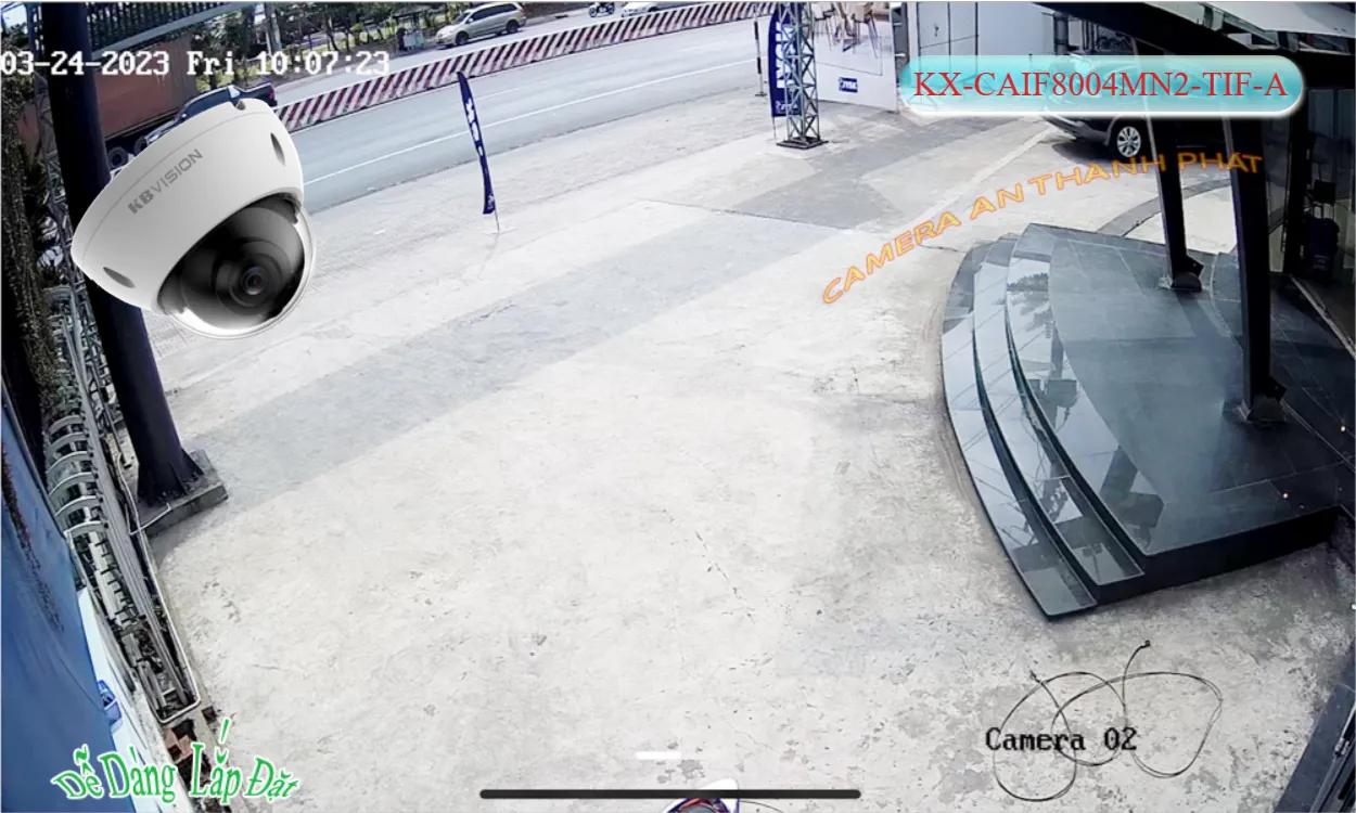 Camera KX-CAiF8004MN2-TiF-A TÍCH HỢP MICRO công nghệ AI