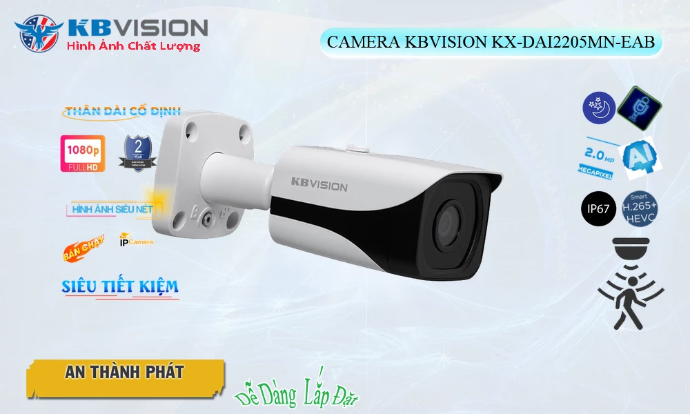 KX-DAi2205MN-EAB Camera An Ninh KBvision KX-DAi2205MN-EAB Camera An Ninh KBvision