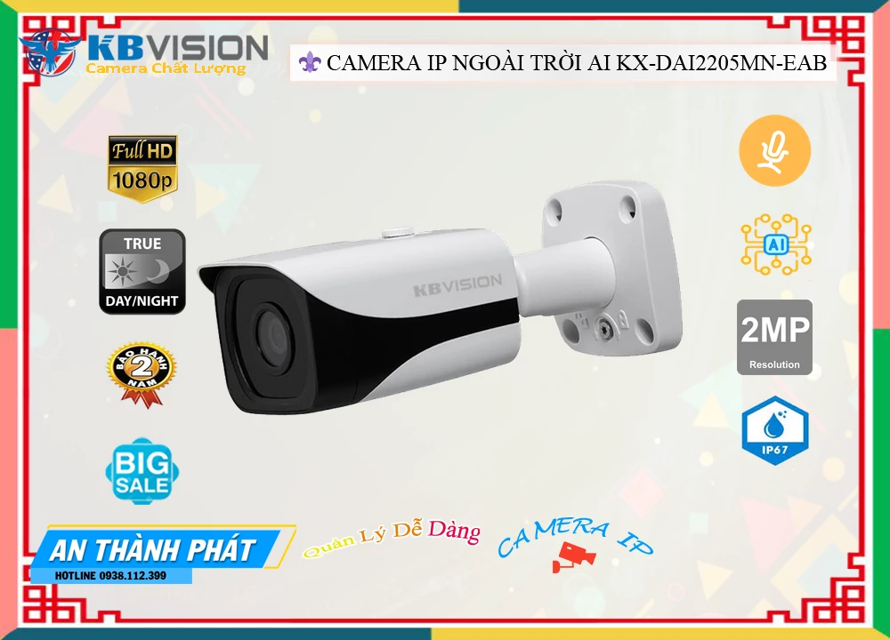 KX-DAi2205MN-EAB Camera An Ninh KBvision KX-DAi2205MN-EAB Camera An Ninh KBvision