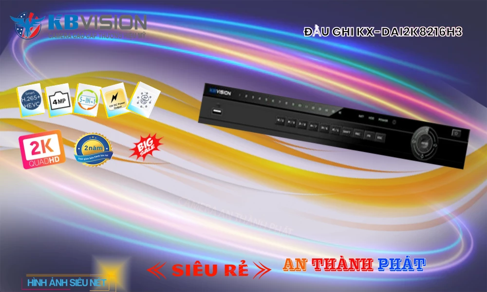 Đầu Ghi  KBvision Công Nghệ Mới KX-DAi2K8216H3