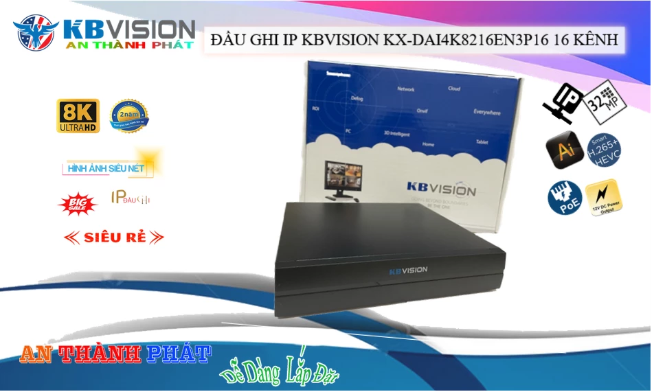 Đầu Thu KTS KBvision KX-DAi4K8216EN3P16 Hình Ảnh Đẹp Đầu Thu KTS KBvision KX-DAi4K8216EN3P16 Hình Ảnh Đẹp