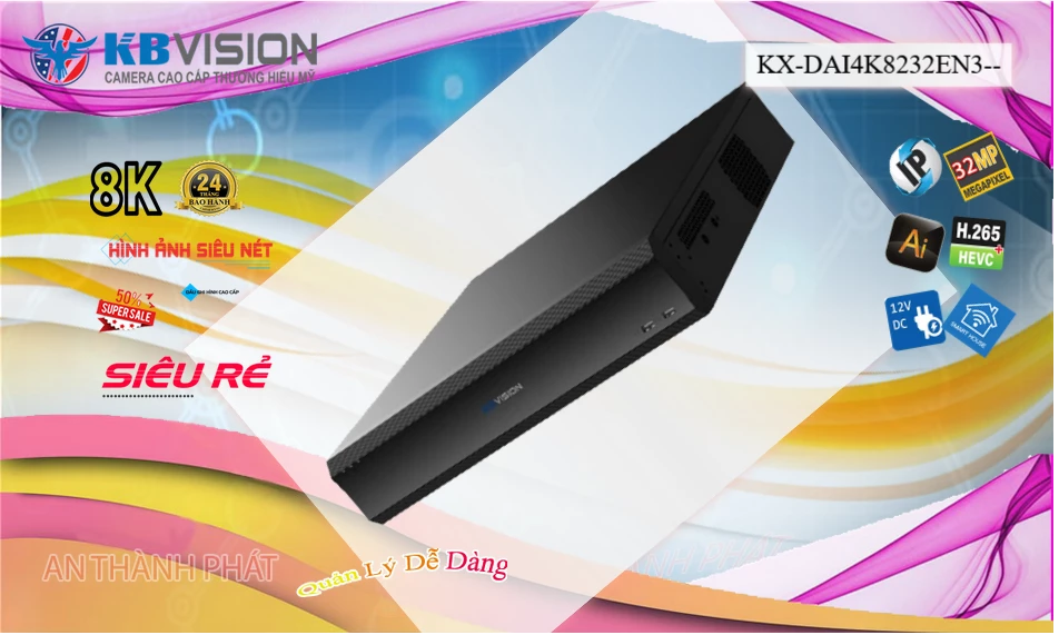 Đầu Ghi KX-DAi4K8232EN3 Thiết kế Đẹp
