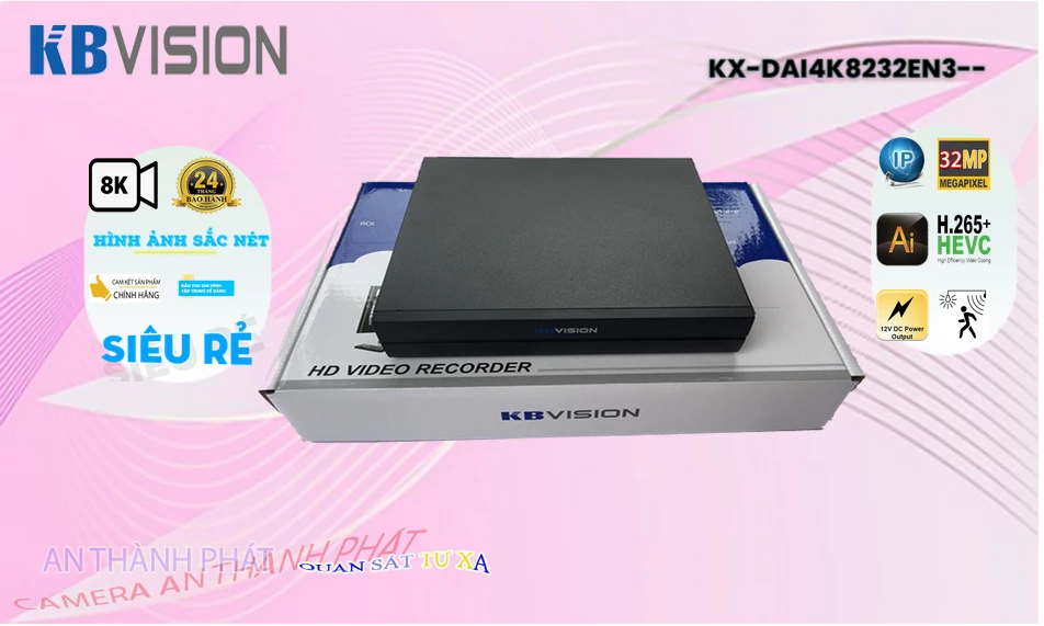 Đầu Ghi KX-DAi4K8232EN3 Thiết kế Đẹp