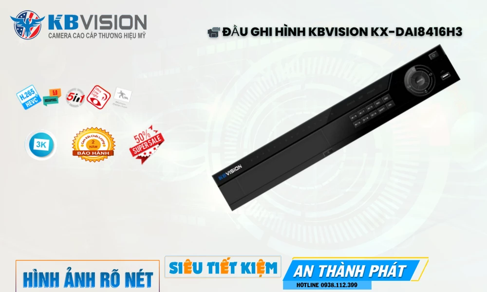 KX-DAi8416H3 Đầu Ghi Hình Chất Lượng ✨ KX-DAi8416H3 Đầu Ghi Hình Chất Lượng ✨