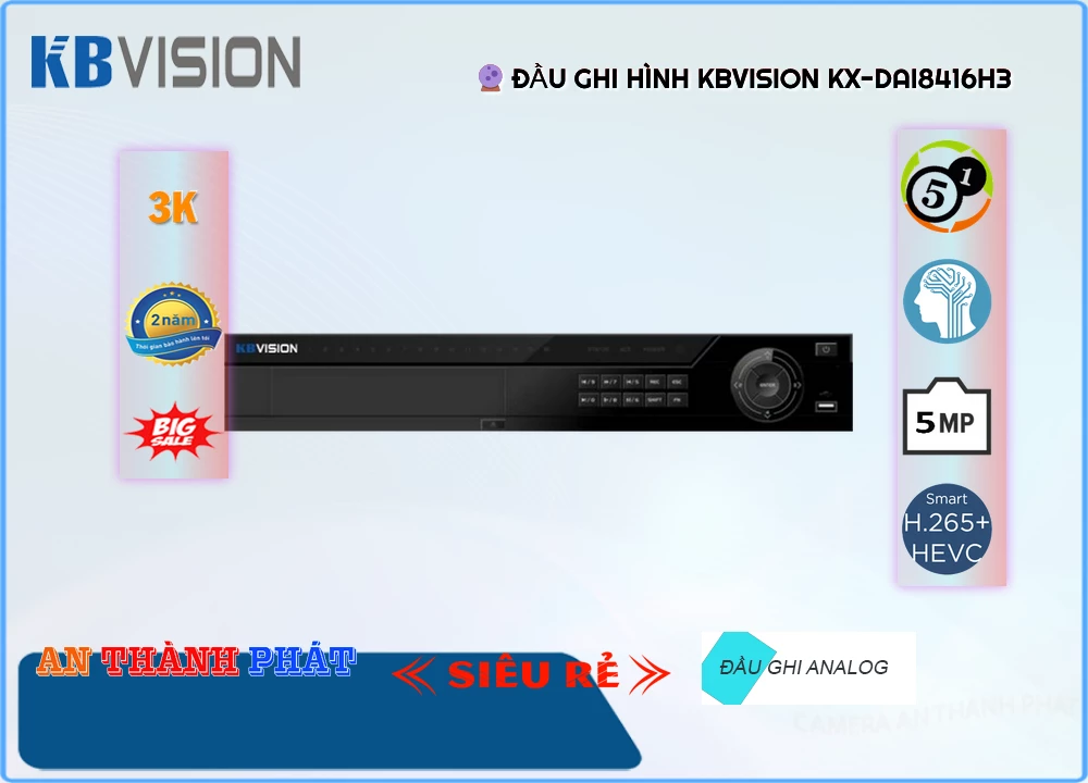 KX-DAi8416H3 Đầu Ghi Hình Chất Lượng ✨ KX-DAi8416H3 Đầu Ghi Hình Chất Lượng ✨