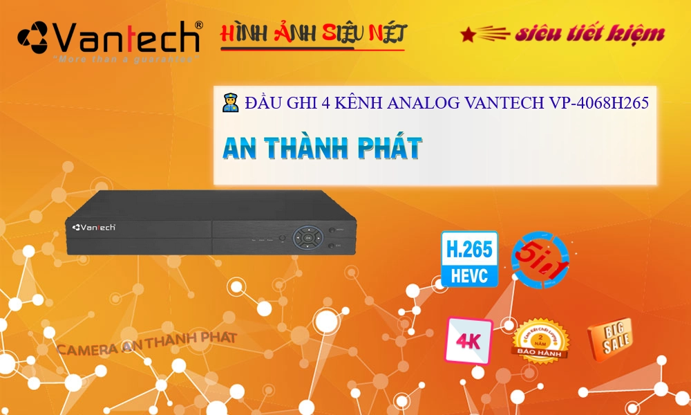 VP-4068H265 Đầu Ghi Hình VP-4068H265 Đầu Ghi Hình