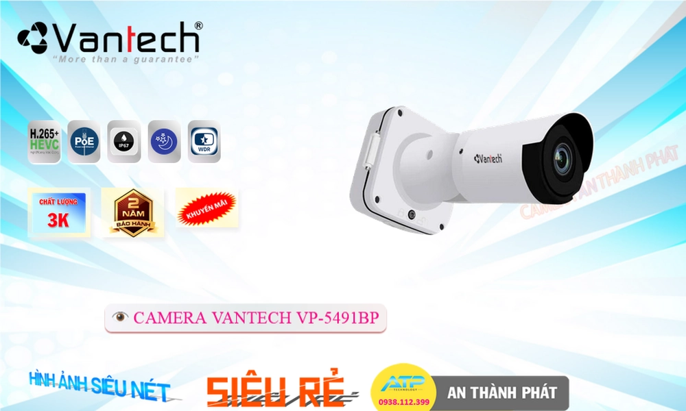 Camera VanTech Chất Lượng VP-5491BP