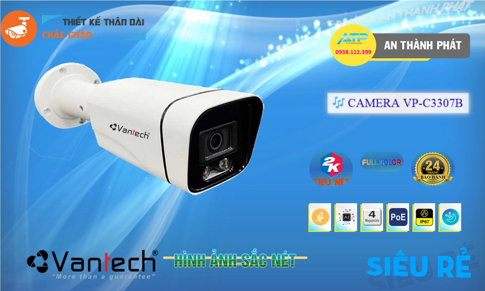 Camera VP-C3307B Vantech IP POe Camera VP-C3307B Vantech IP POe