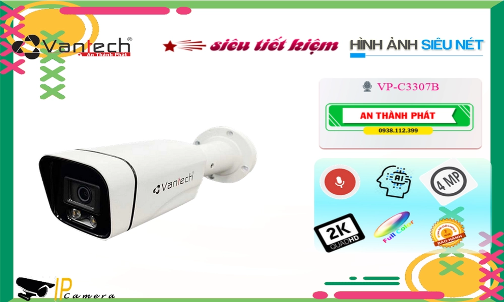 Camera VP-C3307B Vantech IP POe Camera VP-C3307B Vantech IP POe
