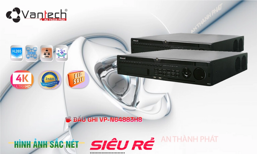 Đầu Ghi VanTech Thiết kế Đẹp VP-N64883H8