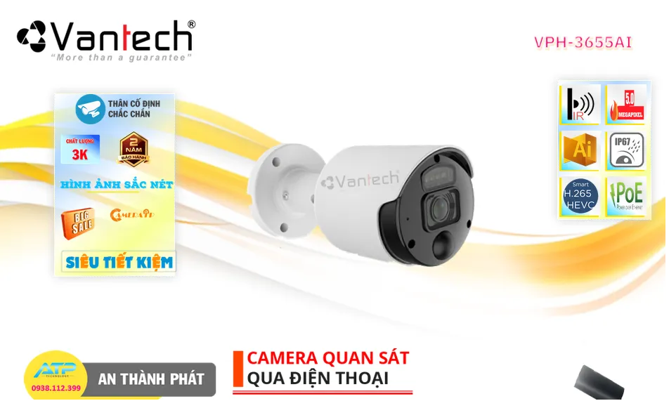 VPH-3655AI Camera An Ninh Giá rẻ VPH-3655AI Camera An Ninh Giá rẻ