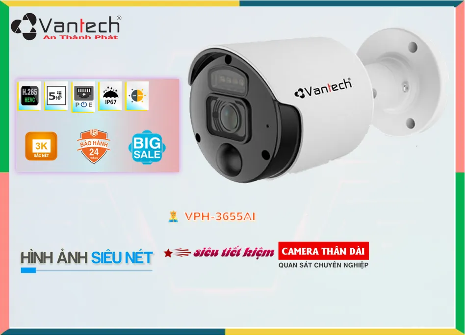 VPH-3655AI Camera An Ninh Giá rẻ VPH-3655AI Camera An Ninh Giá rẻ