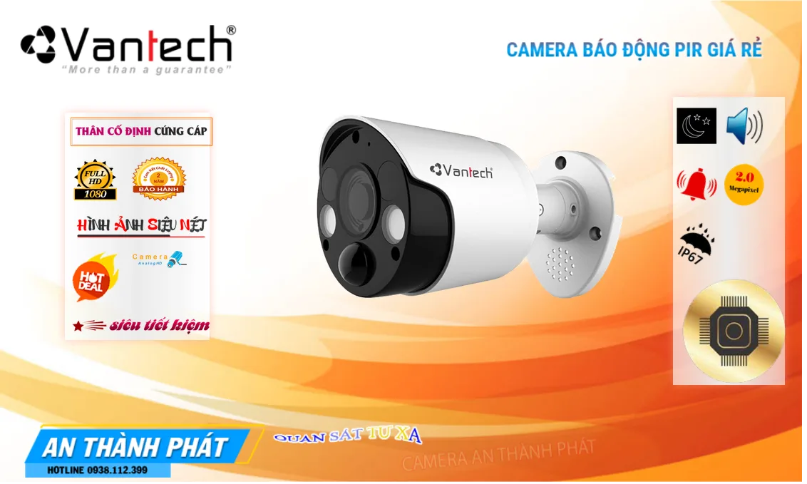 VPH-AF204 PIR Camera Vantech Ngoài Trời Giá Rẻ VPH-AF204 PIR Camera Vantech Ngoài Trời Giá Rẻ