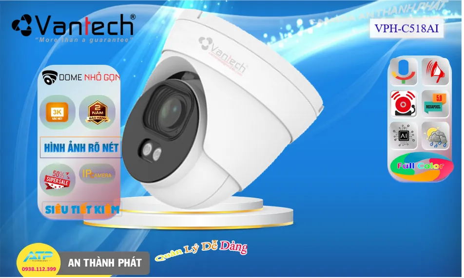 VPH-C518AI Camera VanTech Giá rẻ ۞ VPH-C518AI Camera VanTech Giá rẻ ۞