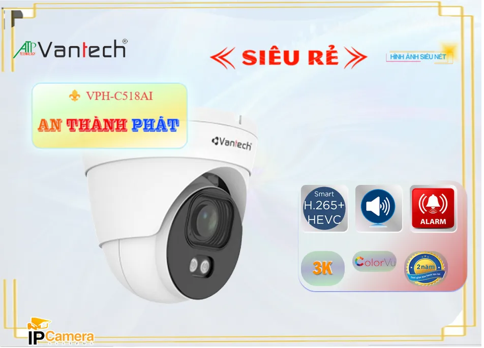 VPH-C518AI Camera VanTech Giá rẻ ۞ VPH-C518AI Camera VanTech Giá rẻ ۞