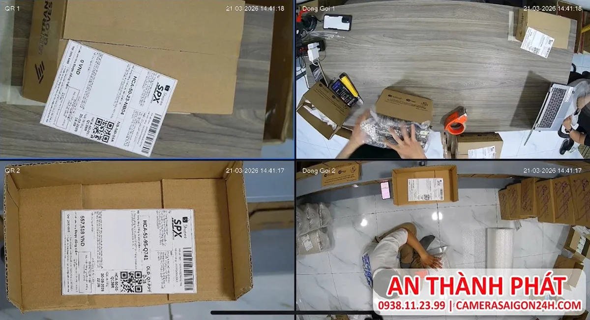 Lắp Camera Quay Đóng Gói Đơn Hàng Online