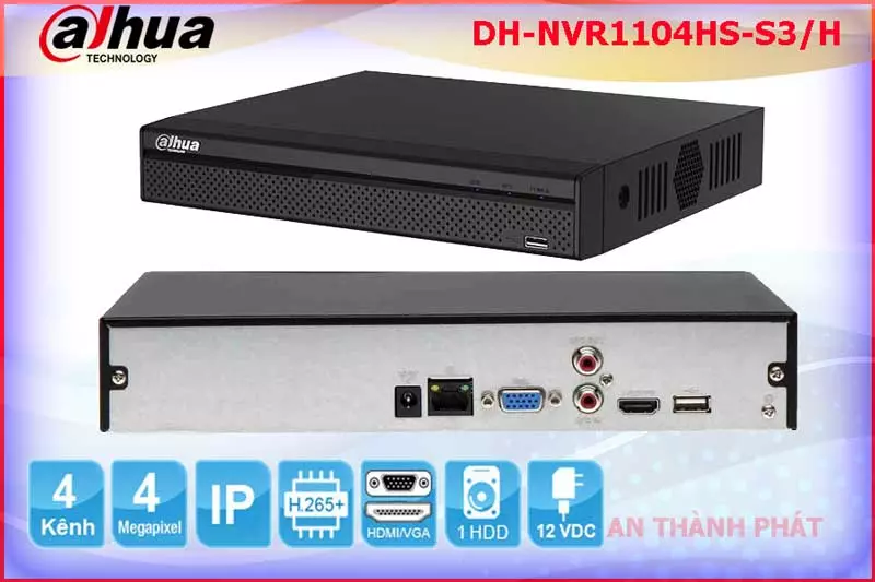 Đầu ghi hình 4 kênh DH-NVR1104HS-S3/H