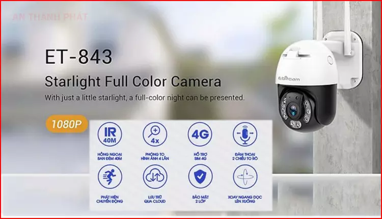Camera IP WIFI EBITCAM-ED843