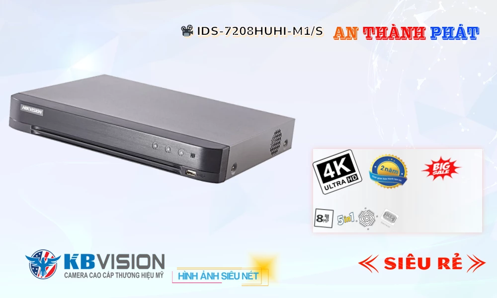 Đầu Ghi Camera iDS-7208HUHI-M1/S Hãng Ruijie Giá rẻ Đầu Ghi Camera iDS-7208HUHI-M1/S Hãng Ruijie Giá rẻ