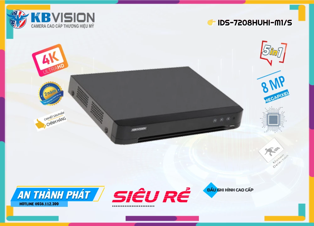 Đầu Ghi Camera iDS-7208HUHI-M1/S Hãng Ruijie Giá rẻ Đầu Ghi Camera iDS-7208HUHI-M1/S Hãng Ruijie Giá rẻ