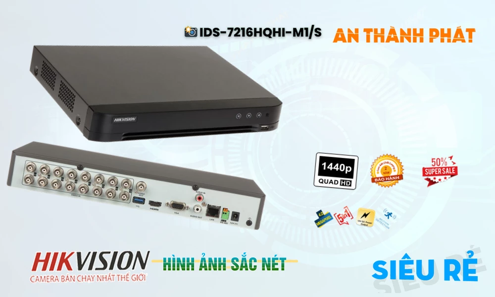 iDS-7216HQHI-M1/SĐầu ghi Camera Hikvision Hình Ảnh Đẹp iDS-7216HQHI-M1/SĐầu ghi Camera Hikvision Hình Ảnh Đẹp
