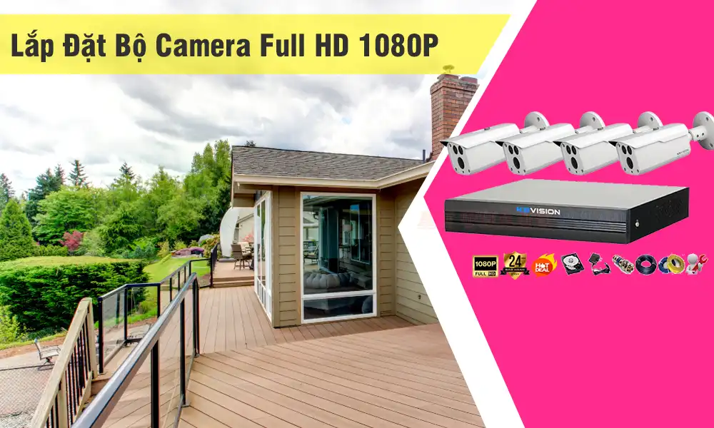 Lắp Đặt Bộ Camera Full HD 1080P
