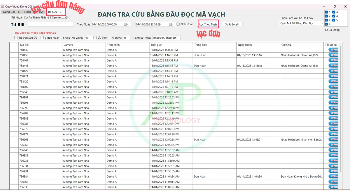tra cứu mã vận đớn